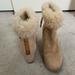 Free People Shoes | Free People Suede Ankle Booties Size 8 | Color: Cream | Size: 8