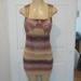 Free People Dresses | Free People Dress Bodycon Size 6 | Color: Purple/Tan | Size: 6