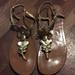 Kate Spade Shoes | Kate Spade Ny Gold Flower Thong Sandals Size 9m | Color: Gold | Size: 9m