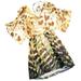 Jessica Simpson Dresses | Jessica Simpson Yellow Green Floral Flowy Dress | Color: Green/Yellow | Size: S