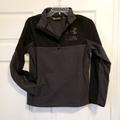 Under Armour Shirts & Tops | Boy's Under Armour 1/4 Zip Fleece Pullover Large | Color: Black/Gray | Size: Lb