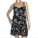 American Eagle Outfitters Dresses | American Eagle Floral Boho Babydoll Ruffle Dress | Color: Black | Size: S