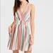 American Eagle Outfitters Dresses | American Eagle Multi-Colored Stripe Halter Dress | Color: Blue/Pink | Size: Xs