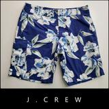 J. Crew Swim | J. Crew Men Floral Board Short Size 32 Blue | Color: Blue | Size: 32