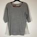 Anthropologie Tops | Anthropologie Gray Side Zipper Sweatshirt | Color: Cream/Gray | Size: Xs