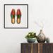 Art Remedy Fashion & Glam His Wingtip Shoes - Graphic Art Print on Canvas Metal in Brown/Green/White | 40 H x 40 W x 1.5 D in | Wayfair