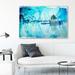 Art Remedy Nature & Landscape Deep Water Lake - Graphic Art Print Canvas in Blue/Gray | 16 H x 24 W x 1.5 D in | Wayfair 10404_24x16_CANV_WFL