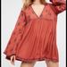 Free People Dresses | Free People Tunic Shirt/Dress | Color: Orange/Red | Size: Xs
