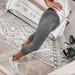 Lularoe Pants & Jumpsuits | Cropped Heather Grey Athletic Leggings | Color: Gray | Size: Xs
