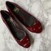 Burberry Shoes | Burberry Patent Flats | Color: Red | Size: 9