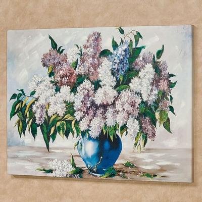 Lilac Splendor Floral Canvas Wall Art Multi Pastel...