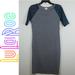 Lularoe Dresses | Lularoe Julia Raglan T-Shirt Dress Teal Paisley S | Color: Gray | Size: S