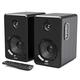 MAJORITY D40 | Active Bluetooth Bookshelf Speakers | Amplified HiFi Speakers with 60W 2.0 Channel 4" Drivers | Powered Studio Speakers with Optical, RCA, USB & AUX Input | Remote Control Included