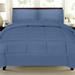 Charlton Home® Henri Luxury Alternative Comforter Set Polyester/Polyfill/Microfiber in Blue | Full Comforter + 4 Additional Pieces | Wayfair