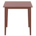 Red Barrel Studio® Koosharem 29.53" Solid Wood Beech Dining Table Wood in Brown | 29.13 H x 29.53 W x 29.53 D in | Wayfair