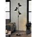 Lite Source Jared 70" Brass and Black 3-Light Mid-Century Floor Lamp