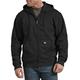 Dickies Men's Big Tall Full Zip Fleece Hoodie Jacket, Black, 3X