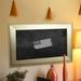 Rayne Mirrors Brushed Wall Mounted Chalkboard Manufactured Wood in Black/Brown | 55 H x 43 W x 2 D in | Wayfair B04/36.5-48.5