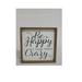 Gracie Oaks Be Happy It Sign Wall Décor, Wood in Black/White | 7.88 H x 1.38 W x 7.88 D in | Wayfair D7984735D41E46E093B68495C7AD8F36