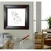 Rayne Mirrors Wall Mounted Dry Erase Board, Leather in Brown/White | 17.75 H x 35.75 W x 1 D in | Wayfair W23/1230