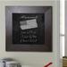 Rayne Mirrors Leather Chalkboard Manufactured Wood in Black/Brown/White | 48 H x 48 W x 0.75 D in | Wayfair B22/4242