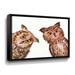 Redwood Rover 'Owls Curious Birds Nursery' - Print Canvas in Brown | 14 H x 18 W x 2 D in | Wayfair C379506E26054824B58B2C2C8667AA7D