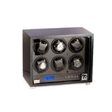 Bey-Berk Watch Winder in Black/Gray | 11 H x 13.5 W x 7.25 D in | Wayfair BB662STL