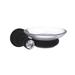 Canora Grey Gavin Crystal Wall Mounted Soap Dish Metal in Black | 2 H x 5 W x 4.6 D in | Wayfair 39365A886DF04B2DA235F554F5243421