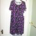Lularoe Dresses | Lularoe Carly Dress High Low M | Color: Black/Purple | Size: M