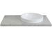 Bellaterra Home 37" Single Bathroom Vanity Top w/ Sink Ceramic/Stone/Granite in Gray | 1.2 H x 37 W x 22 D in | Wayfair 430003-37R-GYRD