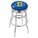 Holland Bar Stool NCAA Bar & Counter Stool Plastic/Acrylic/Leather/Metal/Faux leather in Gray | 30 H x 18 W x 18 D in | Wayfair L7C3C30SDakSt