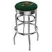 Holland Bar Stool NCAA Bar & Counter Stool Plastic/Acrylic/Leather/Metal/Faux leather in Gray | 30 H x 18 W x 18 D in | Wayfair L7C3C25MinWld