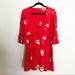 Free People Dresses | Free People Red Floral Dress | Color: Red | Size: M