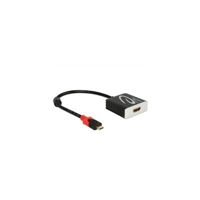 Delock Externer Videoadapter USB Type-C HDMI Schwarz Einzelhandel