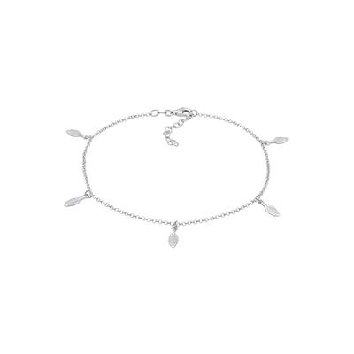 Elli - Boho Feder 925 Sterling Silber Fußketten 1 ct Damen