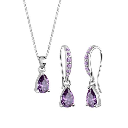 Elli – Elli Schmuckset Tropfen Zirkonia 925 Sterling Silber Schmuck-Set Damen