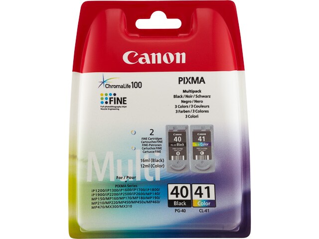 Tinten CANON PG40+CL41 CANON MP450 TINTE (2) BLK+COL Image