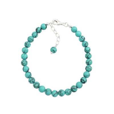 Elli Türkiser Howlit Kugel Boho 925 Sterling Silber 19 Damen Image