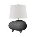 Hudson Valley Tiptoe Table Lamp by Kelly Behun Ceramic/Fabric in Black | 18.5 H x 12.5 W x 12.5 D in | Wayfair KBS1423201A-AGB/MB