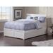 Harriet Bee Daury Full Solid Wood Panel Bed w/ Trundle Wood in White | 44.25 H x 57 W x 77 D in | Wayfair 9252400703214B0FB1893E29A441B01E