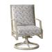 Woodard Seal Cove Swivel Patio Dining Chair w/ Cushion in Gray | 37.75 H x 24 W x 26.5 D in | Wayfair 1X0472SB-70-14Y