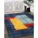 Blue/Red 84 x 0.35 in Indoor Area Rug - Orren Ellis Adalen Blue/Yellow/Red Area Rug Polyester/Wool | 84 W x 0.35 D in | Wayfair