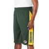 Men's Big & Tall NFL® Colorblock Team Shorts by NFL in Green Bay Packers (Size 2XL)