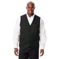 Men's Big & Tall KS Signature Easy Movement® 5-Button Suit Vest by KS Signature in Black (Size 74)