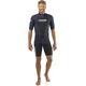 Cressi Men's Tortuga Wetsuit 2.5mm Shorty Neoprenanzug aus High Stretch Neopren für Herren, Schwarz/Blau, XS/1
