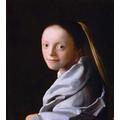 p6190 A0 Canvas Vermeer Portrait of a Young Woman - Art Painting Movie Game Film - Wall Gift Reproduction Old Vintage Decoration