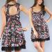 Free People Dresses | Free People Floral Tulle Dress | Color: Black/Pink | Size: 0