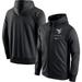 Men's Nike Black West Virginia Mountaineers Logo Stack Performance Full-Zip Hoodie