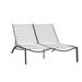 Tropitone South Beach EZ Span™ Double Chaise Lounge Metal in Gray | 43 H x 53.5 W x 83.5 D in | Outdoor Furniture | Wayfair 230575WV_GPH_SNO