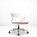 Via Seating Zee Task Chair Aluminum/Upholstered in Pink/Blue | 32.3 H x 20.8 W x 27 D in | Wayfair 810061170952